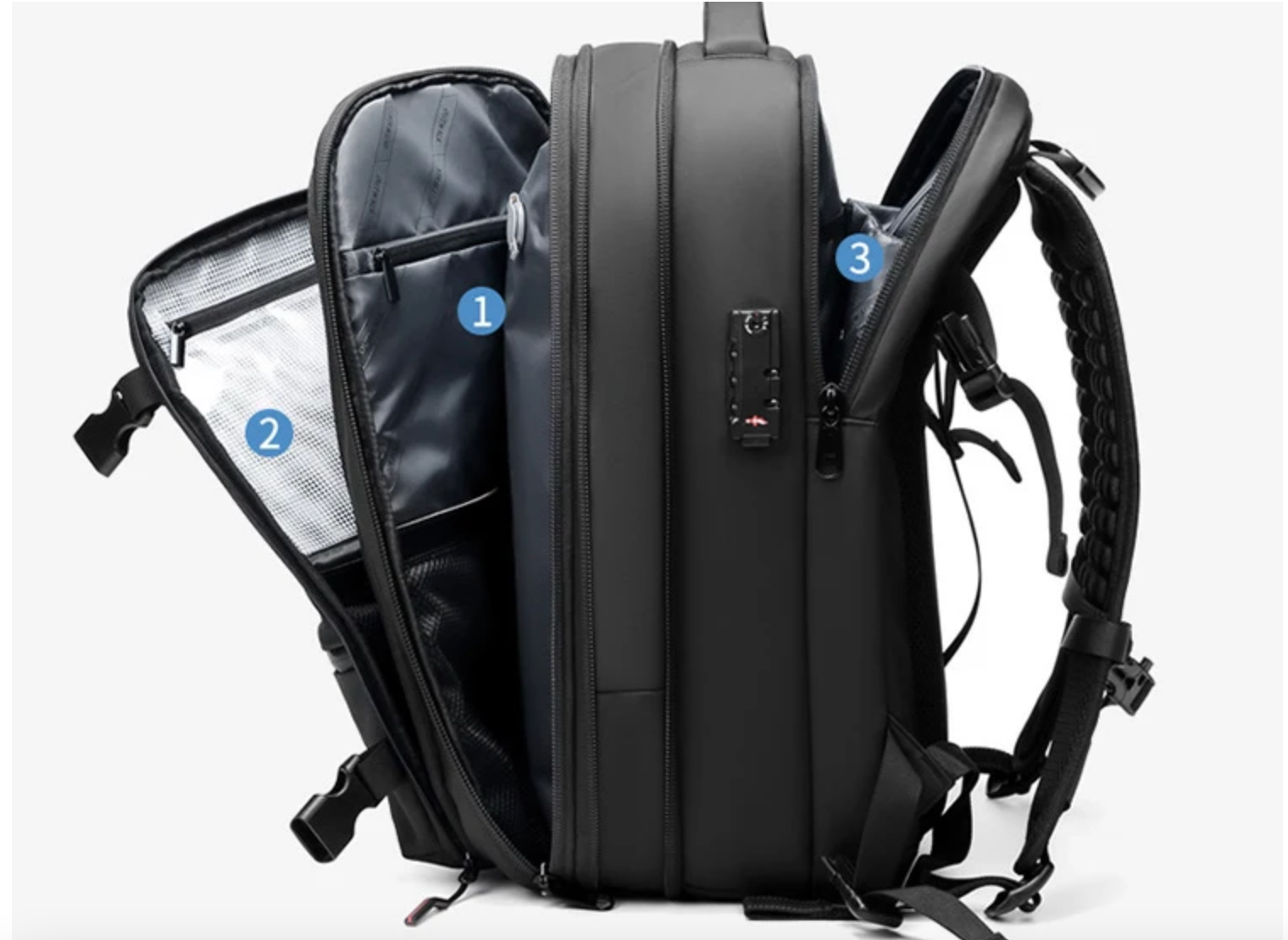 Aero One Plus – Sac à dos compressible avec pompe intégrée