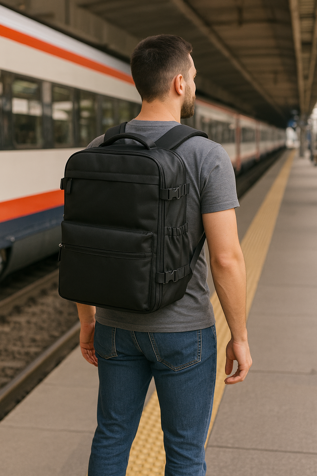Aero One - Sac à dos compressible avec pompe intégrée